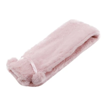 

Flannel PVC Extra Long Hot Water Bottles Bag with Knitted Removable Cover for Waist Hand Foot Warming