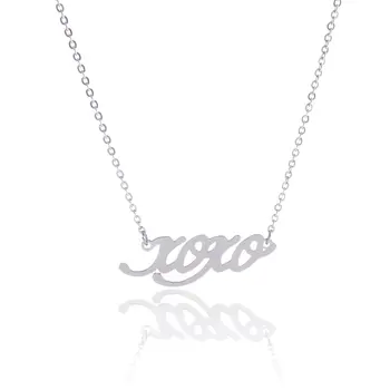 

Silver Color Collar Nombre Customized Nameplate Birthday Stainless Steel Engraving Gift Personalized Jewelry