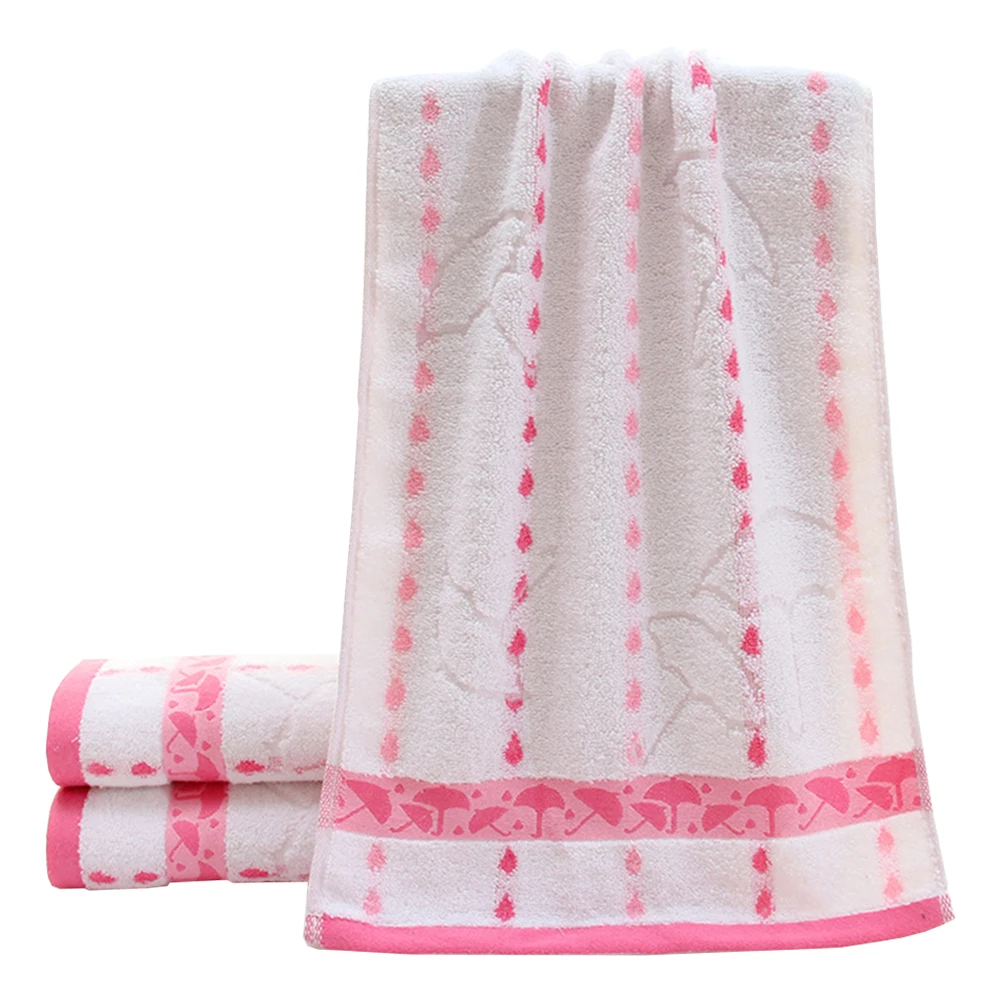 Travel Soft Portable Hotel Shower Adults Washcloth Towel Home Eco-friendly Bathroom Cotton Blend Super Absorbent Bath - Цвет: Розовый
