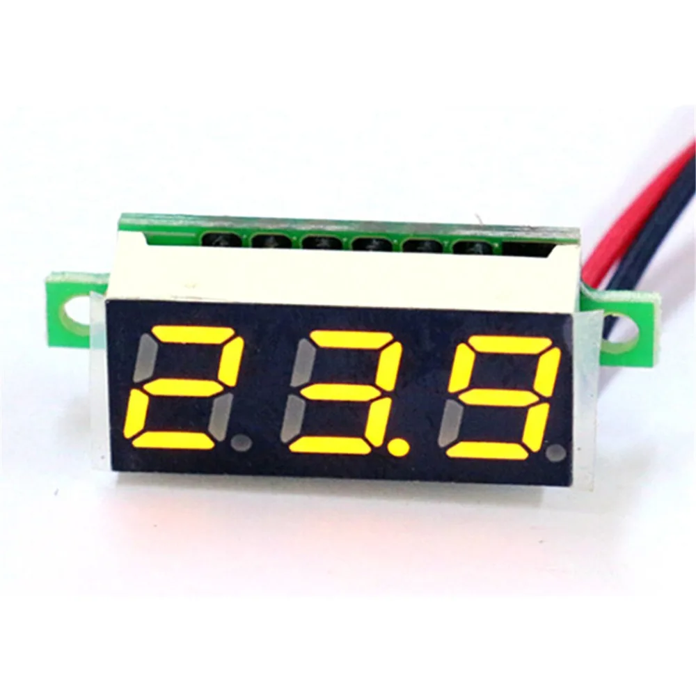 

Mini Car Digital Voltmeter DC 2.5V-30V Voltage Tester Meter LED Screen Electronic Part Auto Accessories Digital Voltmeter