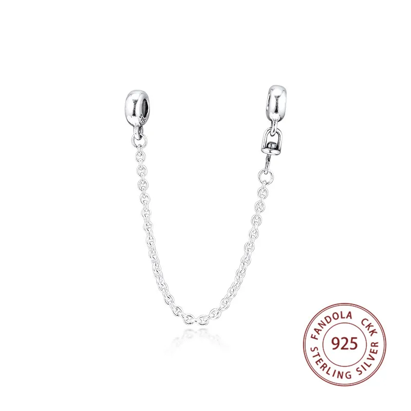 ME серия подходит для браслета Pandora Argent 925 пробы серебро My Safety Chain подвески бусины для изготовления ювелирных изделий perles