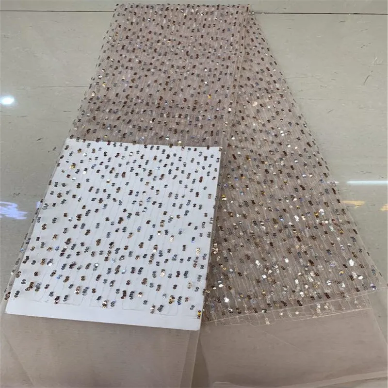 Французская сетчатая кружевная ткань 2019 новейшая африканская с блестками и