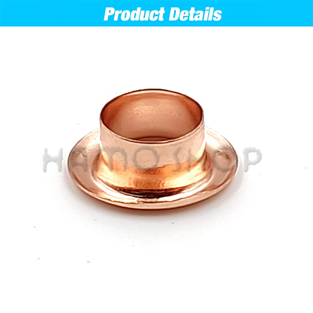 100Pcs Rose Gold Metal Eyelet Grommets Washer For Diy Leathercraft Accessories Shoes Belt Cap Bag Tags Clothes
