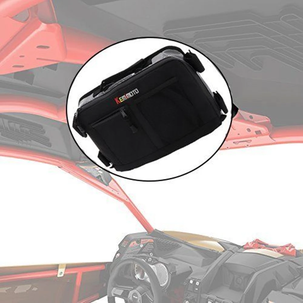 KEMiMOTO UTV Bag Over head Roof tent Bag Overhead Storage Bag For Can Am Commander Maverick X3