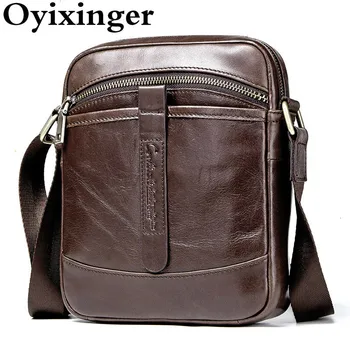 

Men Crossbody Bag Small Men's Messenger Bag For Ipad Mini 9.7 Inches Genuine Leather Shoulder Bags For Man Handbag Luxury Brand