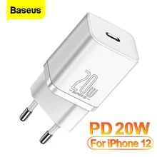 Baseus PD 20 Вт Quick Charge QC3.0 QC USB кабель USB Type-C с функцией быстрой зарядки зарядное устройство для iPhone 12 Pro Samsung Xiaomi стены мобильный телефон зарядное у...