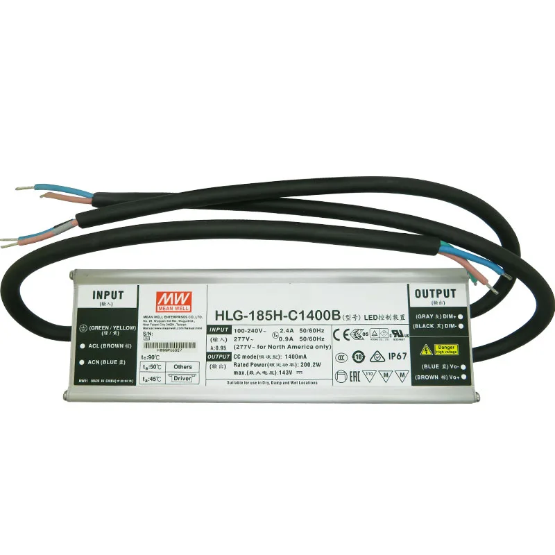 MEAN WELL LPC-60-1400 HLG-185H-C1400B драйвер питания для Cree CXB3590 светодиодный