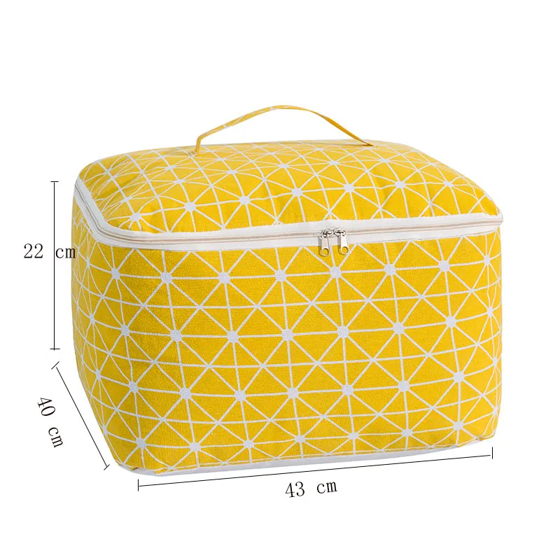 B Large Folding Waterproof Quilt Storage Boxes Bins Clothes Storage Box Organizer Quilt Storage Basket Home Storage Organization - Цвет: B