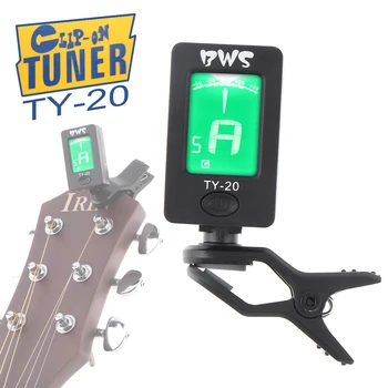 

Portable Clip-on Guitar Tuner Double Colors Backlighting with Coin Battery for Chromatic / Guitar / Bass / Ukulele / Violin