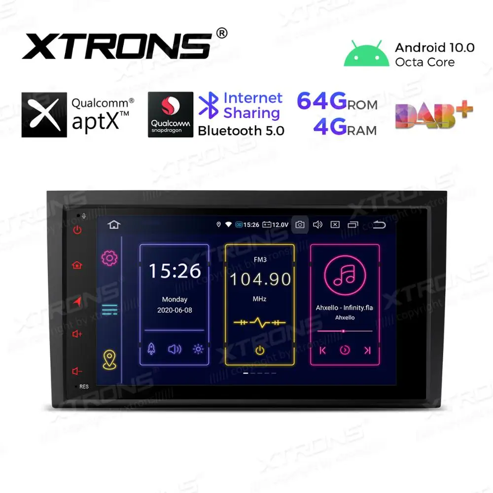 Автомобильный радиоплеер 8 дюймов Android 10 0 Qualcomm Bluetooth 5 мультимедийный GPS без DVD для