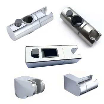 

22/24/25mm ABS Plastic Shower Slide Rail Bar Holder Adjustable Clamp Holder Bracket Replacement Bathroom Accessories Universal