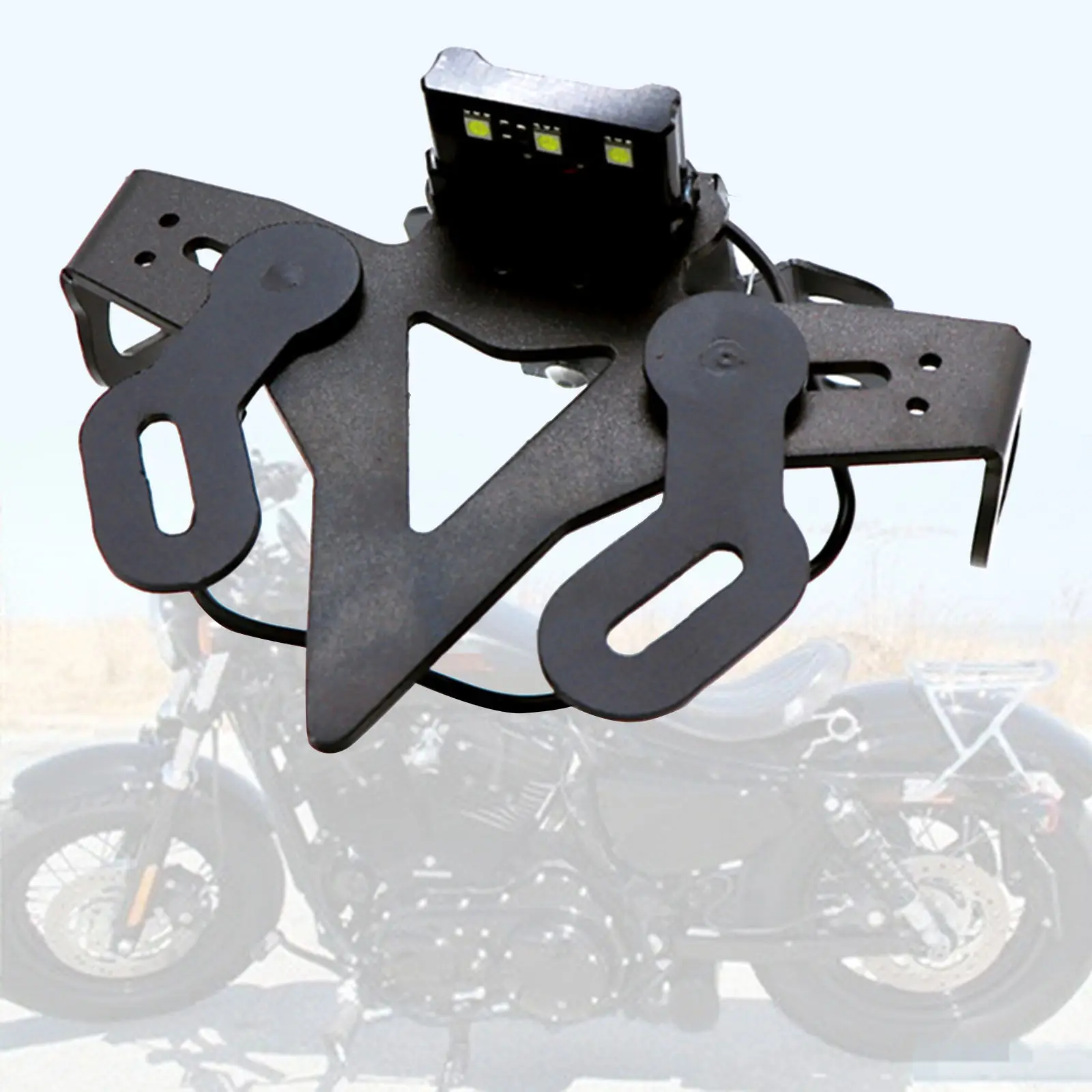 Stainless Tail License Plate Holder W Led Light Kit For Mt07 Fz 07 License Plate Aliexpress