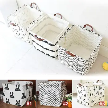 

Practical 33*33CM Laundry Basket Storage Basket Collapsible Organization Towels Household Comfortable Cloth Toys Square