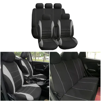 

New Car Styling Seat Cover Protector Polyester Filler seat Cover Head Rest Supply 9PCS Multicolor Auto Interior Cushion for Cars