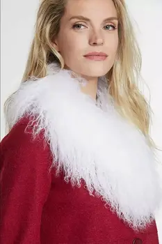 

Ethel Anderson Women Winter Collar Super Ladies Wholesale Real Mongolian Lamb Fur Collar Scarf Free Shipping Multi Colors