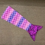 Двухслойное одеяло из кораллового флиса с рисунком акулы и хвоста русалки; детское одеяло русалки; спальный мешок для мальчиков и девочек; диван-кровать; - Цвет: Синий