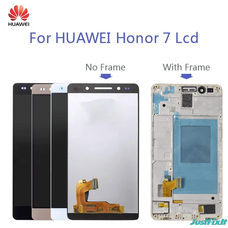Сменный сенсорный экран для huawei Honor 7 дигитайзер с рамкой ЖК дисплей 4G LTE 5 2 дюйма