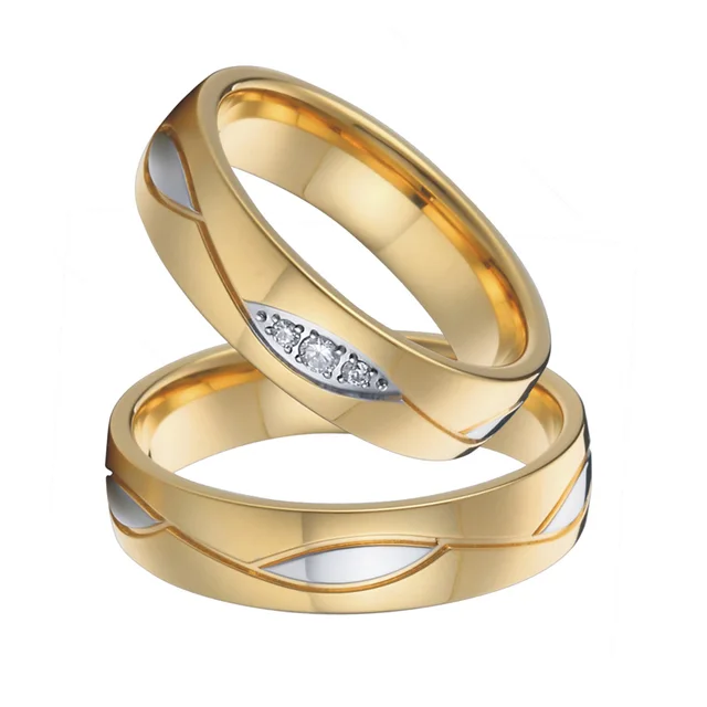 White Gold Ring Wedding Couple Rings Design 2019 22k Gold|24k Gold