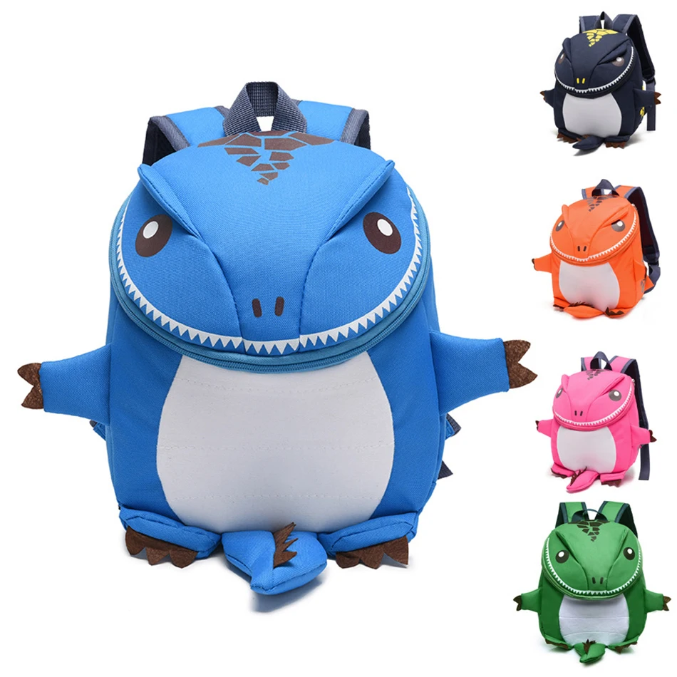 

1-5 Years Children's Backpack Cartoon 3D Dragon School Bags for Boys Waterproof Designer Kids Schoolbag for Little Girls