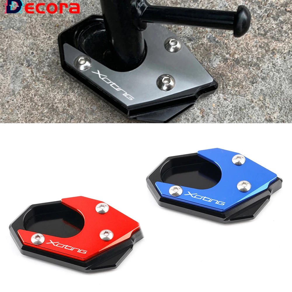 Logo Xciting Per Kymco Xciting S400 250 400 400I Accessori Moto Estensione Cavalletto Laterale Sdand Pedana Piastra Ingranditore