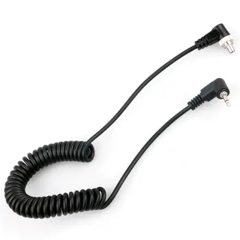 

Flash Light Spring PC Sync Cable 2.5mm to Male Flash Plug 30-100cm for Photography Studio Camera Flash Trigger Accessories