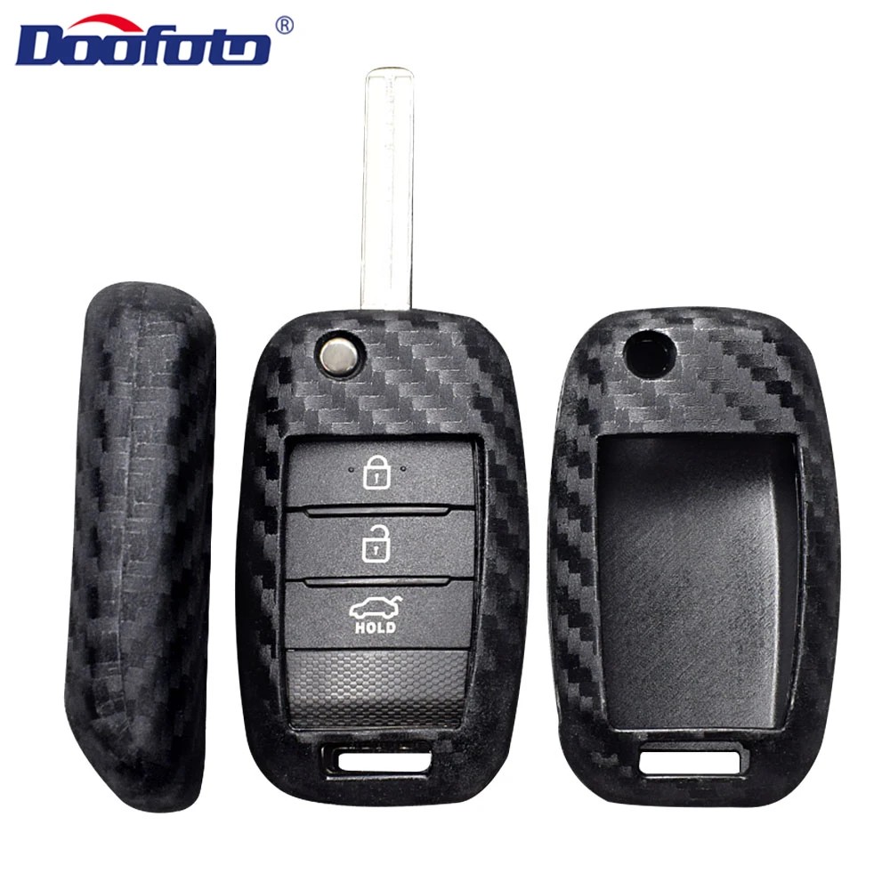 

Doofoto Car Styling Carbon Fiber Car Key Cover Case For Kia K2 K3 K4 K5 Sid Rio Soul Sportage Ceed Sorento Cerato 2019 Key Shell