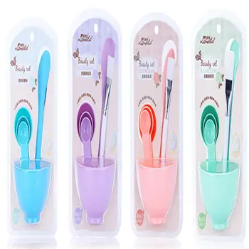 

6pcs Mixing Bowl Brush Spoon Stick Beauty Make up Set For Facial Mask Tools Women's Makeup Tool Kits