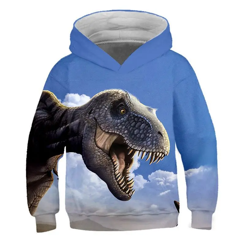 hoodie for girl Jurassic World, Dinosaurs, Tyrannosaurus Rex, Children's 3D Printed Hoodie, Boy And Girl Animation Cartoon Jacket what is a youth hoodie