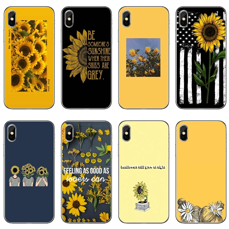Beautiful yellow flower sunflower Soft Silicone Phone Case For Samsung Galaxy J7 J5 Prime pro J3 A7 A5 A3 2018 2017 2016 2015 | Мобильные