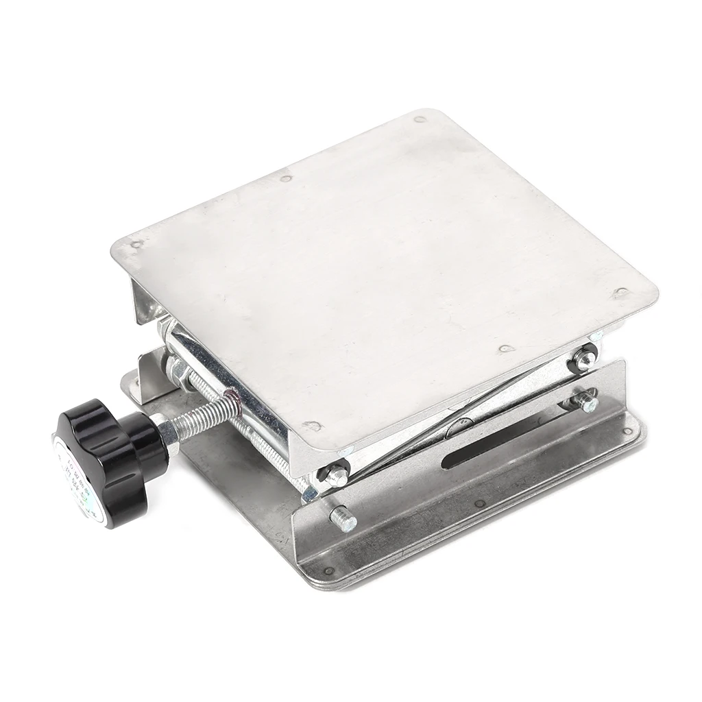 New Arrival 4x4" Scientific Lab Jack Stainless Steel Lifting Platform Stand Rack Scissor Lifter Drop Shipping Support