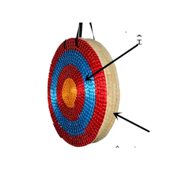 Compound bow recurve bow shooting target grass target archery straw products target bow and arrow shooting target 1 piece diameter 60cm arcehry straw grass target shooting practice recurve traditional compound bow slingshot training
