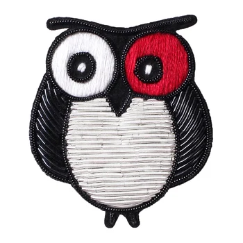 

Creative Design Owl Badge Indian Silk Hand-embroidered Brooch High-end Female Pin Fixed Clothes Accessories Tide