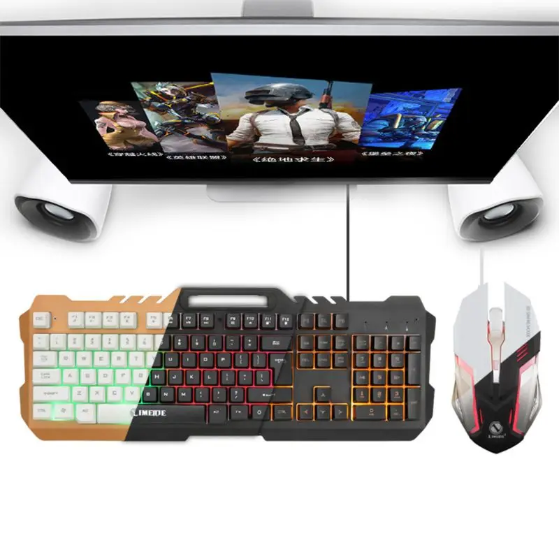 Светодиодный светильник Подсветка Gaming Keyboard и проводной Мышь комбинированный