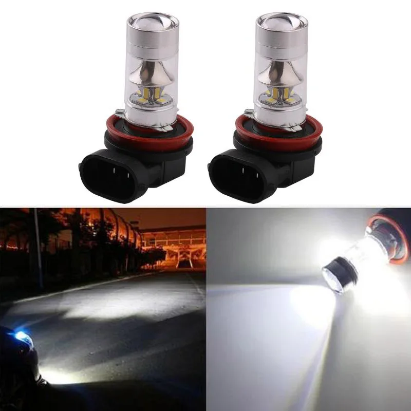 

2pcs H4 H7 H8 H11 LED Light 9005 HB3 HB4 9006 Fog Light Bulbs Lamp Car Daytime Running Lights Auto Driving Lamp 12V White