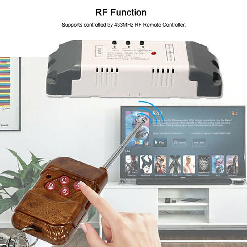L& PC новейший eWeLink 1CH/2CH умный беспроводной модуль переключения для таймера+ 433 МГц РЧ контроль Лер комплект дистанционного управления Умный дом