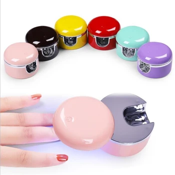 

2020 Portable Phototherapy Machine Dryer Timer Light Source Gel Manicure Polish 3W UV LED Colorful Fast Curing Nail Lamp Tools
