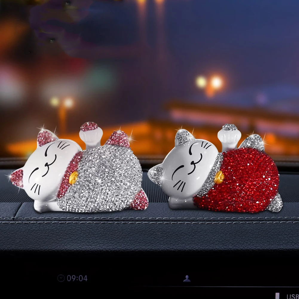 Автомобильные украшения Lucky Cat креативные бриллианты милая кукла для автомобиля
