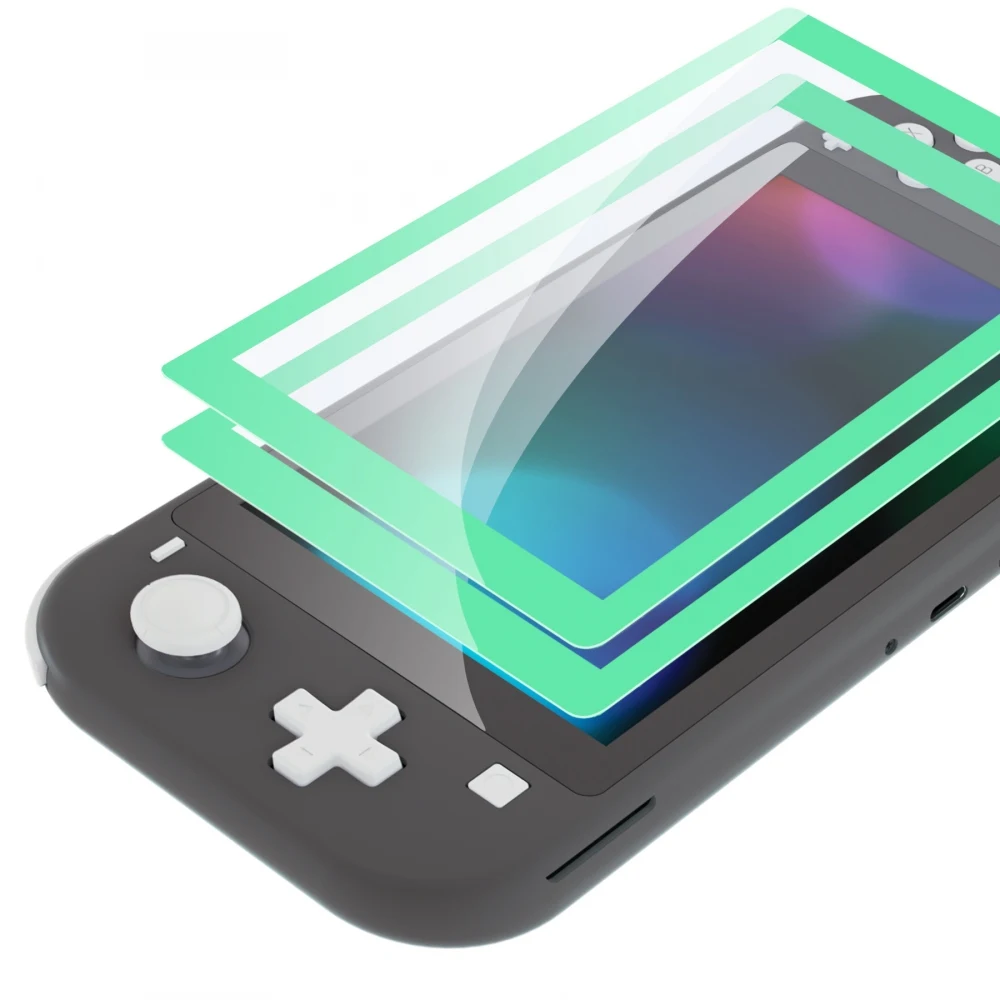 Película de Vidro Temperado com Borda Protetor de Tela para ns Colorida Extremerate Pacotes Transparente Switch Lite 2 - Image 4