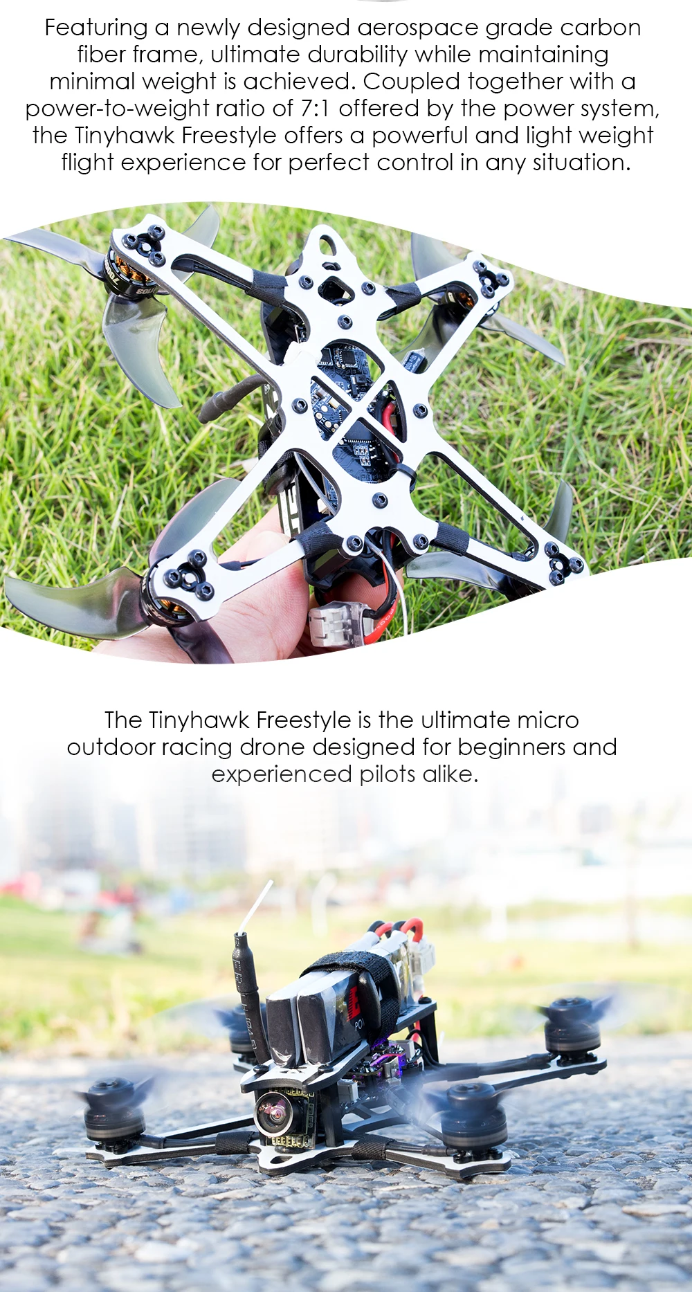 EMAX Tinyhawk Фристайл 115 мм F411 2S 1103 7000KV бесщеточный мотор 2,5 дюйма Fpv гоночный Дрон BNF