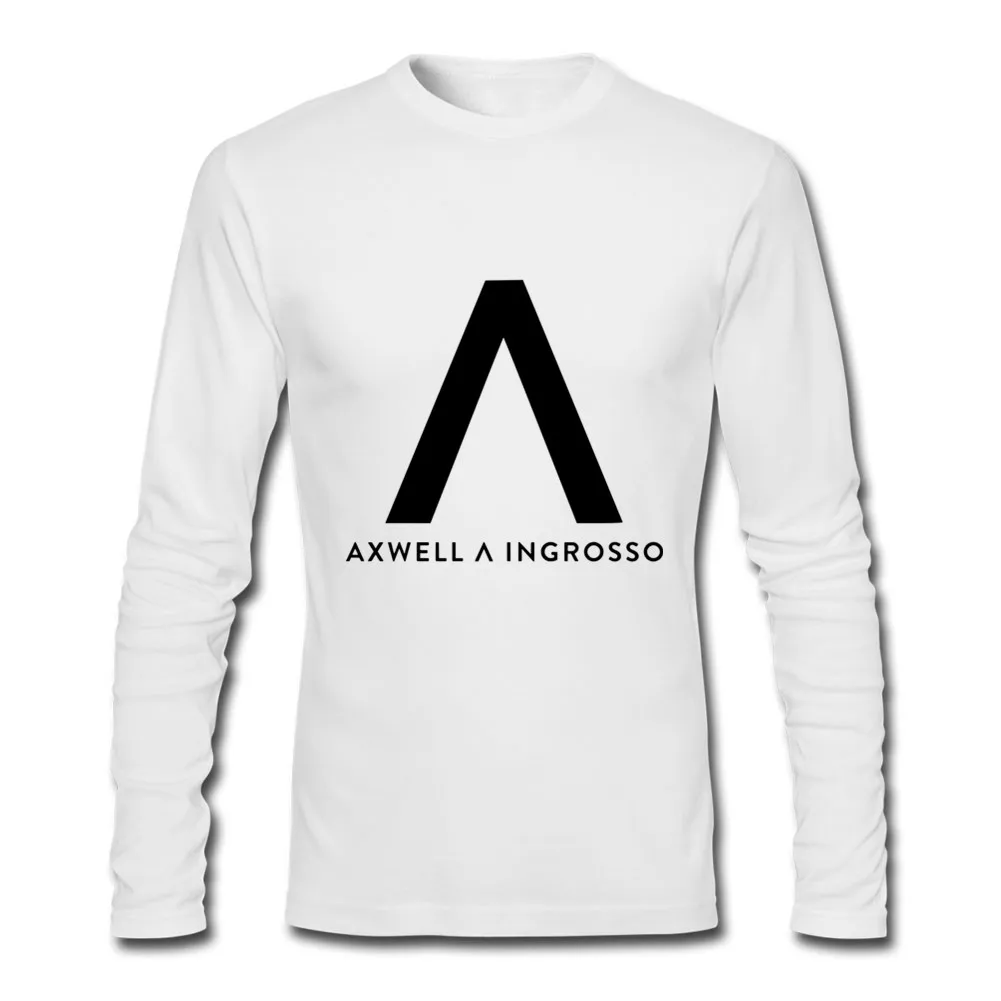 Harajuku полосатая футболка мужская повседневная футболка с длинным рукавом Axwell Ingrosso Осень Хип Хоп футболка футболки хип хоп черный белый