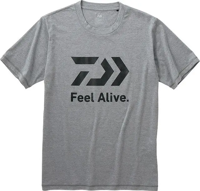 New Summer Fishing T-shirt Quick-dry Breathable Fishing Clothes Printed Short Sleeve Fishing Clothing Fishing Jersey - Цвет: Серый