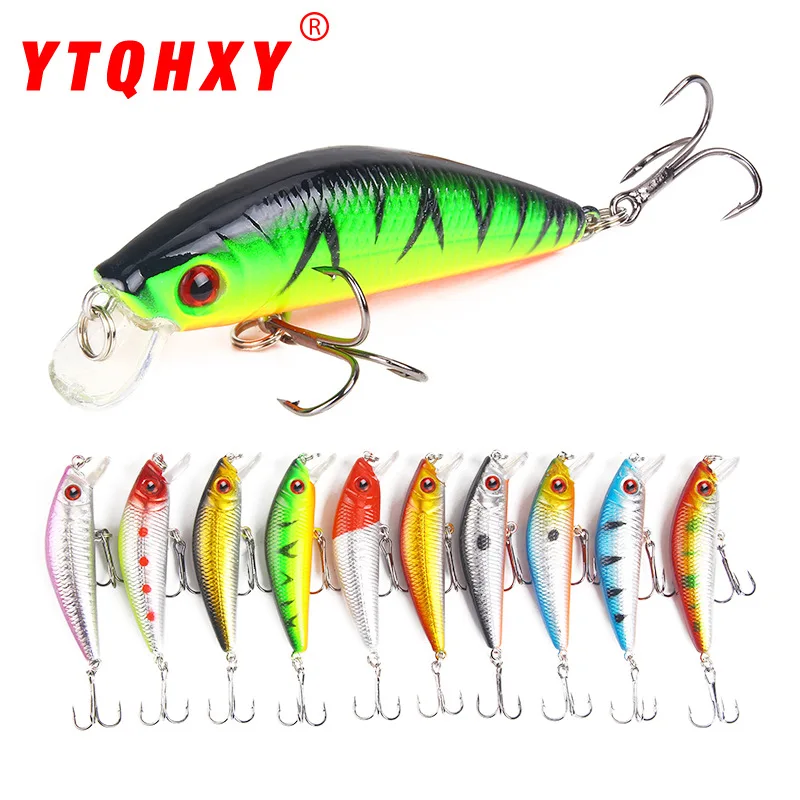 

Silicone plastic minnow Swimbait Shad Triple Barbed high carbon Steel Fishhooks 7cm/7.9g Bass Fishing Lure Crankbait