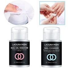 Lagundoon 150 мл средство для поверхностной очистки ногтей жидкость для удаления геля для ногтей УФ-гель липкий 1 шт. жидкость для усиления блеска эффект инструмент для удаления