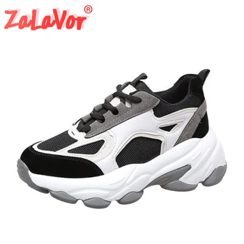 

ZALAVOR Spring Autumn Women Shoes Cross Tied Sneakers Round Toe Sports Shoes Vulcanized Shoes Female Footwear Size 35-39