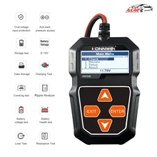 

KONNWEI KW208 Car Battery Tester For Auto12V 100 to 2000CCA Cranking Charging Circut Tester Battery Analyzer 12 Volts Tools
