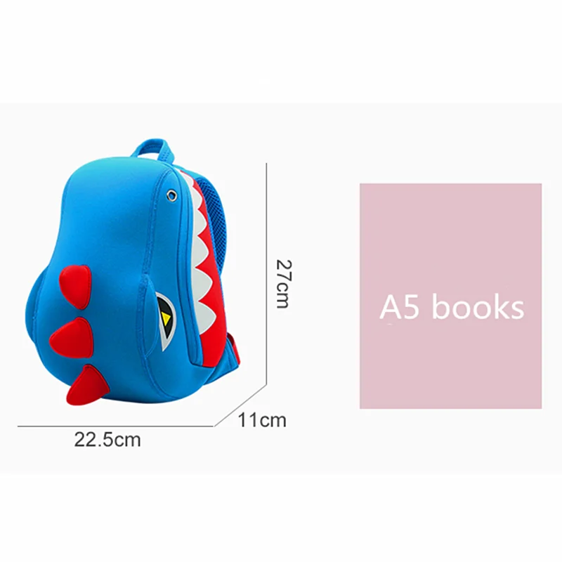 Nohoo Toddler Backpack Cute Waterproof kindergarten school bag for Boys 3D Cartoon Unicorn Dinosaur Children Bag 1-5 Years old
