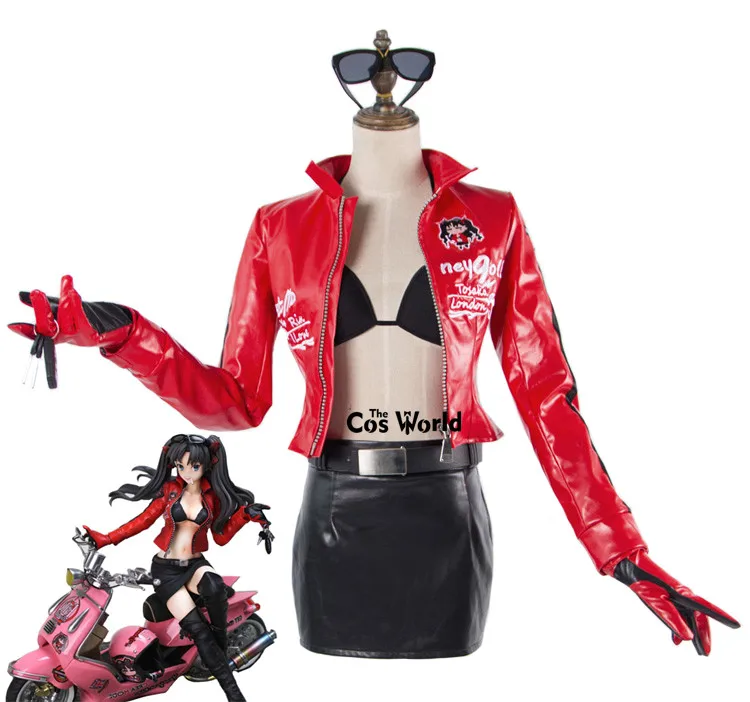 FGO Fate Grand Order мотоцикл Tohsaka Rin гоночный костюм униформа наряд Аниме игры Косплей