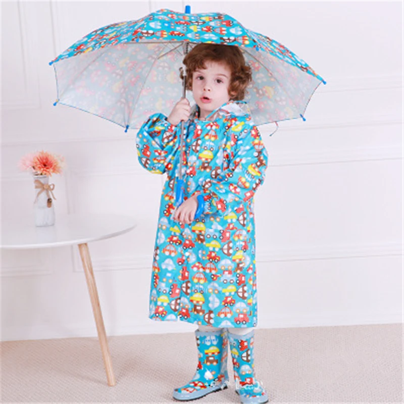 

Raincoat Children Cartoon Animal Printed Rain Coat Kids Raincoat Cute Rainwear Waterproof Suit Rain Cover Girl Boy Rainsuit