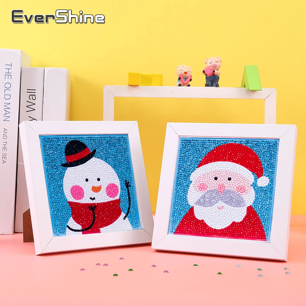 EverShine DIY Diamond Painting Special Shape Cartoon Christmas Embroidery Mosaic Santa Claus Handwork Wall Decoration | Дом и сад