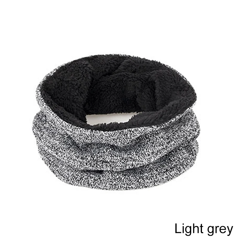 YEABIU, зимняя женская шапка, шарф, перчатки, набор, теплые, для девушек, Skullies Beanies, шапка, Infinity, для мужчин, шапка с сенсорным экраном, перчатки, набор для женщин - Цвет: light grey